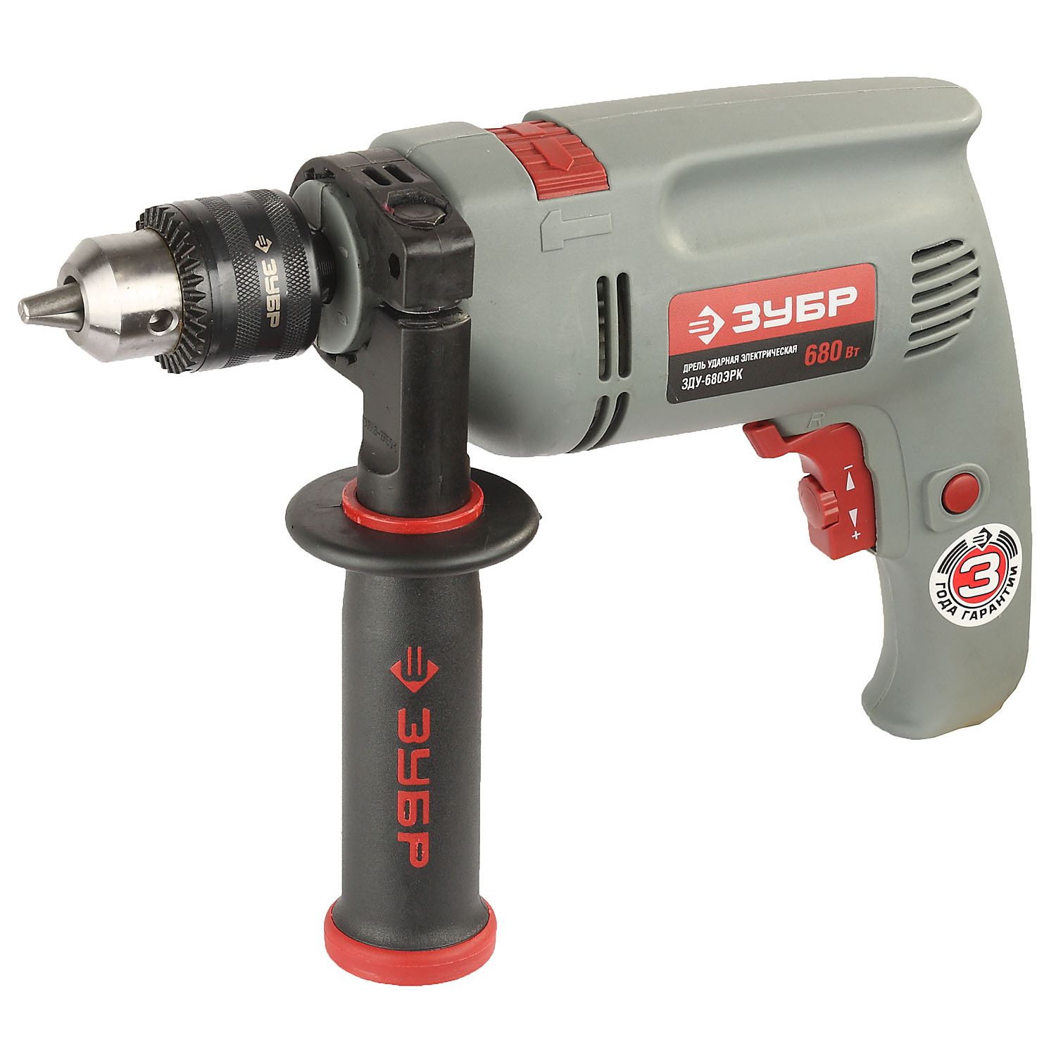 Дрель ударная + кейс ЗДУ-680ЭРК