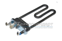 Тэн 1300W, прямой, с датчиком, L=160 мм, l=20 мм, резинка с "юбкой", сдвоенные клеммы, Thermowatt, Kawai, Irca для Candy, код 41034901, 41042459