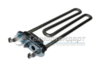 Тэн 1950W, прямой, с отверстием под датчик, L=230 мм, l=11 мм, резинка с "юбкой", сдвоенные клеммы, Kawai, Zanussi, Bosch